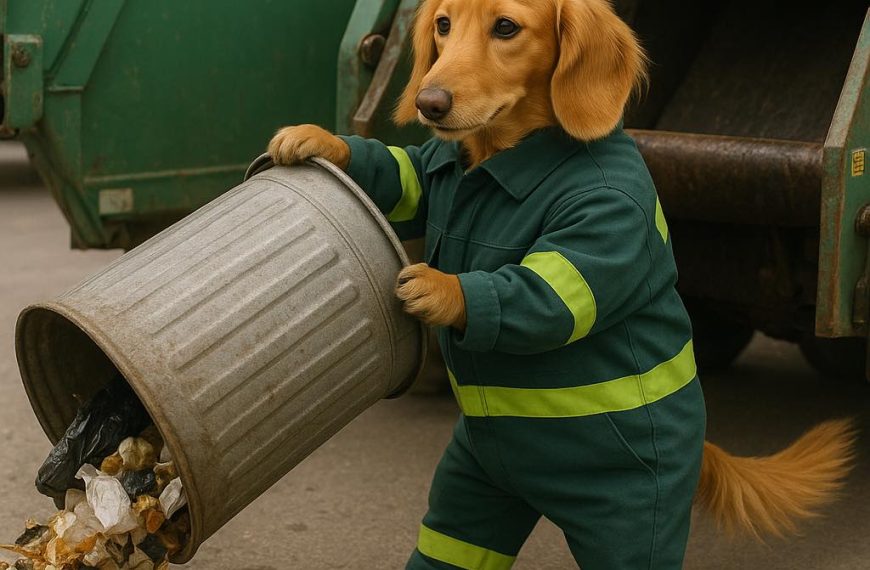 I dream of being a garbage man (pup…)